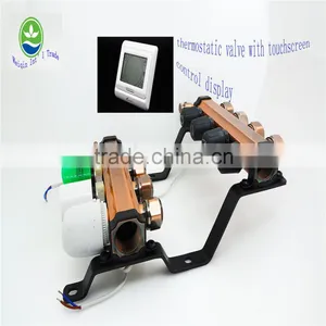 Heating Manifold for Underfloor Heating System Brass Thermostat or Manual thumbnail-1