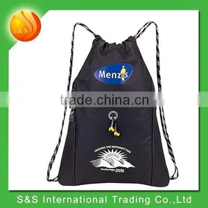 Unique Design Expandable Drawsrting Bag With Front CD Holder Pocket thumbnail-3