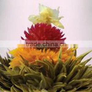 Hot Selling China Tea Hand-made Artist Tea Blooming Tea Two Dragon Playing Pearl thumbnail-5