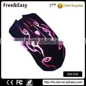 Customed Logo High Quality LED Lighted Optical Wired Gaming Mouse thumbnail-5