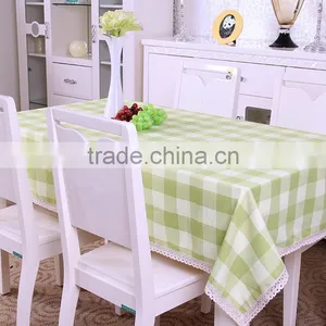 Eco-friendly Printed Mini Check in Different Colors Cotton Table Cloth ,Printed Table Cloth thumbnail-3