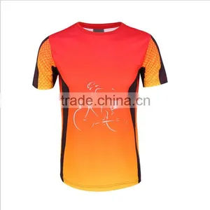 2016 Custom Wholesale Wecking Moisture Men Running Tshirt thumbnail-5