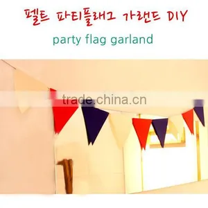 Felt Triangle Garland Decorations for Party Supplies thumbnail-3