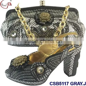 CSB5117 Newest Design 2016 Top Fashion Woman Hot Selling Shoes With Matching Bags Factory Price Shoes Whole Sale Price thumbnail-1