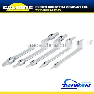CALIBRE 5PC SPANNER FLEXIBLE HEX DOUBLE HEAD WRENCH SET thumbnail-1