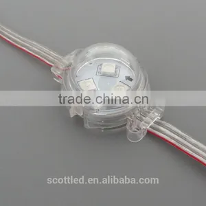 Led 30mm Mikly Cover Ws2811 ic Led Point Light Source Smart Controller Disco Led Effect Light Led Dot Light for Advertising thumbnail-5