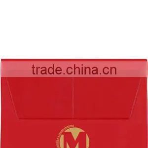 Personalized Gusseted Vinyl Document Cases With Double-Pocket Flap thumbnail-1