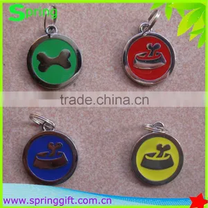 Promotion Fahsion Pet id Tag /round Dog Tag/ Colourful Dog id Tag With Key Ring thumbnail-2