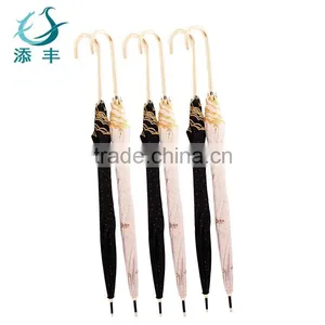 2016 Promotional Fashion Ladies Lace Straight Umbrella thumbnail-5