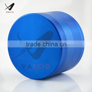 VA High Quality Herb Grinder With Pollen Catcher 4 Piece 2.5" Tobacco Spice Herb Weed Grinder Zinc Alloy Color:Black thumbnail-2