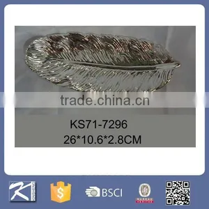 Colorful Home Decorative Items Ceramic Leaf Plate thumbnail-6
