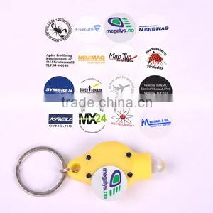 High Quality Plastic 40000mcd White Light LED Promotion Key Chain Factory thumbnail-3