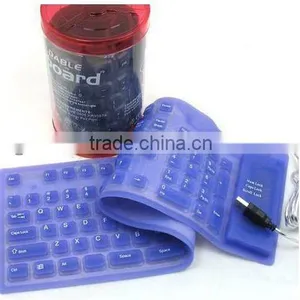 New PVC Keyboard With Bluetooth for IPhone4 (bluetooth Keyboard With Touchpad/bluetooth Keyboard for Ipad/bluetooth Keyboard) thumbnail-1