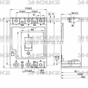 SKB BA57 3p Russian Mcb Mccb Miniature Circuit Breaker thumbnail-2