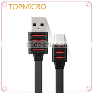 2016 Colorful Fresh Look Type-C to USB2.0 Flat Wire Phone Cable thumbnail-2