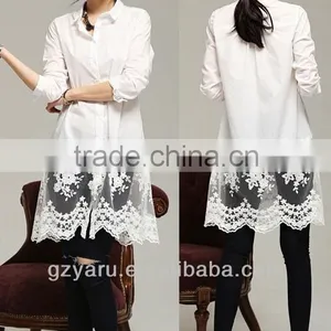2014 Online Clothing Store White Cotton Beach Dress thumbnail-1