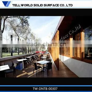 Square Solid Surface Dinning Table /restaurant Table Mcdonald Table thumbnail-1