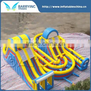 2016 NEW PVC Customized Giant Adult Inflatable Obstacle Course for Sale thumbnail-1