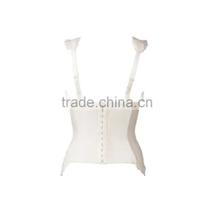 2016 ss White Elastic and Embroidered Lace Wears Outside Underwired Corset thumbnail-6