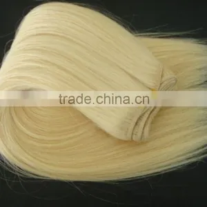 Yaki Straight Hair Extension Blond Color Indian Human Hair thumbnail-3