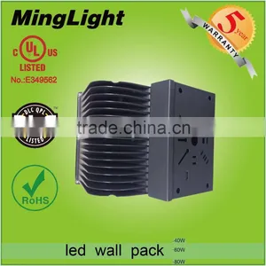 DLC UL CUL 40w 60w 80w Led Wall Pack Light /80w Wallpack Light 277vac thumbnail-4