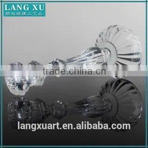 LANGXU Tall Glass Candlesticks Glass Tapper Candle Holder Wholesale thumbnail-1