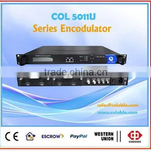 4 Channel hd to ATSC Modulator, All in One Encoder Modulator 4 in 1 COL5011U-4HA11 thumbnail-1