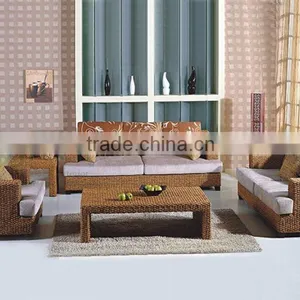 Water Hyacinth Living Room Sofa With Water Hyacinth Material thumbnail-1
