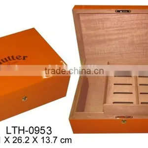 Cigar Matt Humidor Mahogany thumbnail-1
