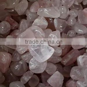 Natural Polished Rose Crystal Macadam Stones thumbnail-3