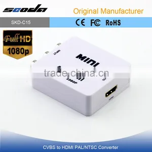 Mini up Scaler 1080p av to Hdmi Converter thumbnail-1