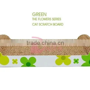 Eco-friendly Cat Toys Corrugated Paper Board Sunflower Cat Scratch Board thumbnail-4