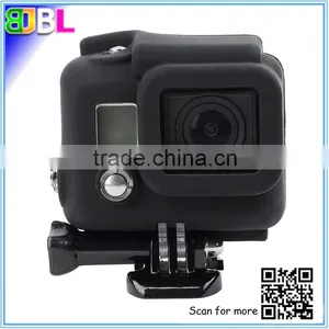 Rugged Shockproof Silicone Cover Case for Go Pro Hero4 Camera, Soft Housing Protective Case Cover Skin for Go Pro Hero3+ thumbnail-1