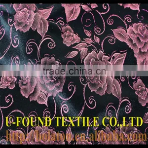 SUPER NICE GLITTER PRINT ON BLACK VELVET FABRIC thumbnail-3