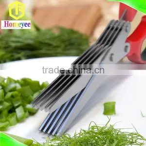 Cutting Easy to Clean Best Quality Multipurpose Herb Scissors 5 Blade Stainless Steel thumbnail-6