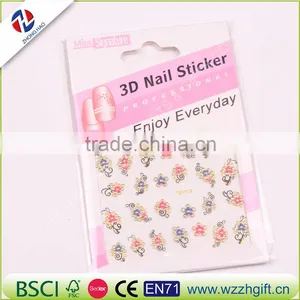 New Fashion 3d Gold Silver Nail Art Stickers Decals Hot Stamping Flower Nail Tips Decorating Tools thumbnail-5