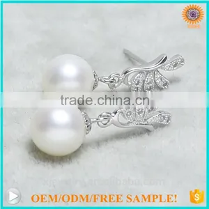 Custom S925 Silver Peacock South Sea Shell Pearl Earring thumbnail-4