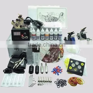 Tattoo Supplies Professional Tattoo Ink Kits Two Tattoo Machines thumbnail-2