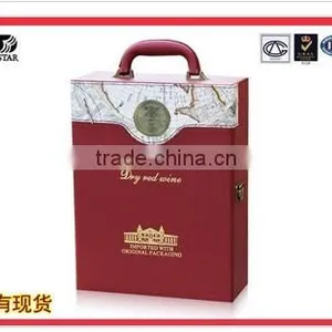 Red Luxury Boxes for Wine With Accessories thumbnail-1