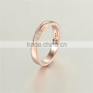 Latest Rose Gold Eternity Design 925 Crystal Micro Pave Ring for Men thumbnail-1
