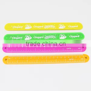 Popular Custom Logo Silicone Slap Band Ruler thumbnail-1