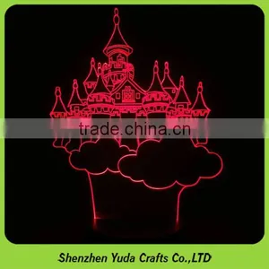 We Do All Kinds Of Small Night Light Acrylic Desktop Lamp With Touch Switch Base thumbnail-2