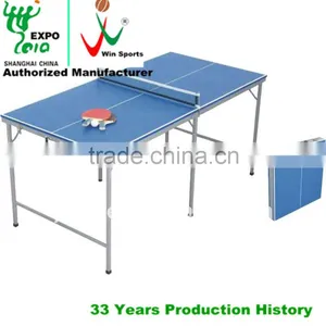 Mini Double Folding Table Tennis TableMini Kids Ping Pong Table thumbnail-2