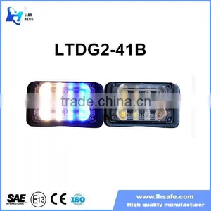 8 LED GRILL LIGHT BEACON EMERGENCY WARNING FLASHING LIGHT 12V/24V LINEAR Warning Strobe Lighthead LTDG2-41B thumbnail-1