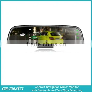 Android Car Rearview Mirror GPS Navigators,bluetooth,dvr Recording thumbnail-1