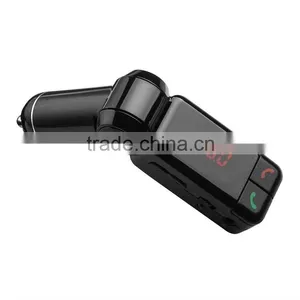 Factory Supply, Portable Dual 2 USB Charger LCD Bluetooth Car Kit MP3 AUX FM Transmitter Adjust thumbnail-2