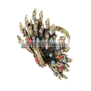 Fashion Premier Jewelry Colorful Peacock Rings thumbnail-3