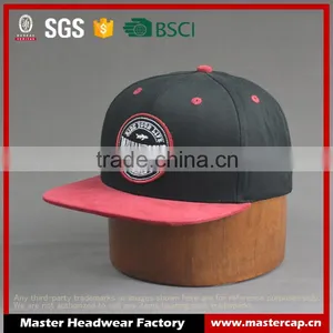 Black and Red Flat Brim Snapback thumbnail-1