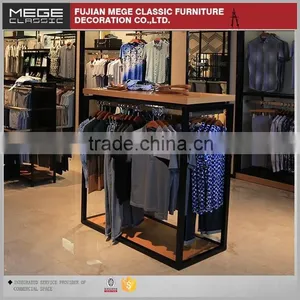 Clothes Retail Store Wooden Rack Shelves thumbnail-2