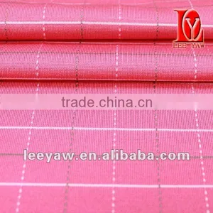 Check Jersey Fabric Made of 94% Poly and 6% Spandex Yarn Dyed Manterials thumbnail-1